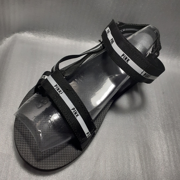 PINK by Victoria's Secret Barefoot Earthwalking Velcro Comfort sandal 6-6.5us - Picture 4 of 12